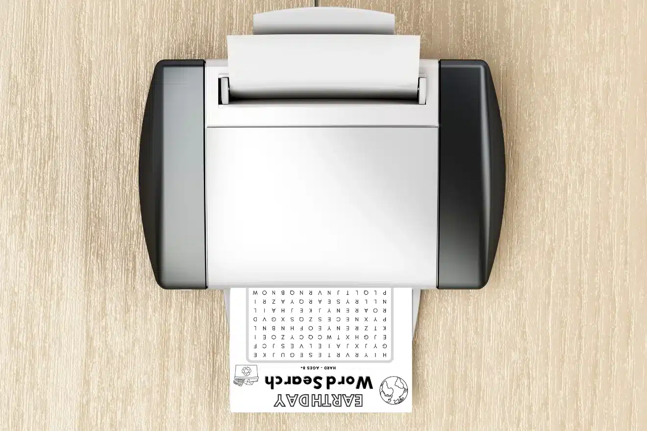 Free Earth Day Word Search Spring Printable for Kids (Ages 6+) 1